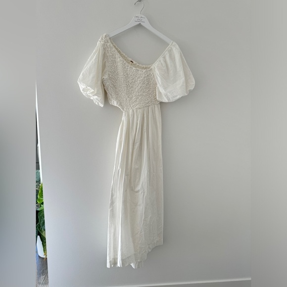 FREE PEOPLE Kalina White Midi Dress S - Picture 6 of 10